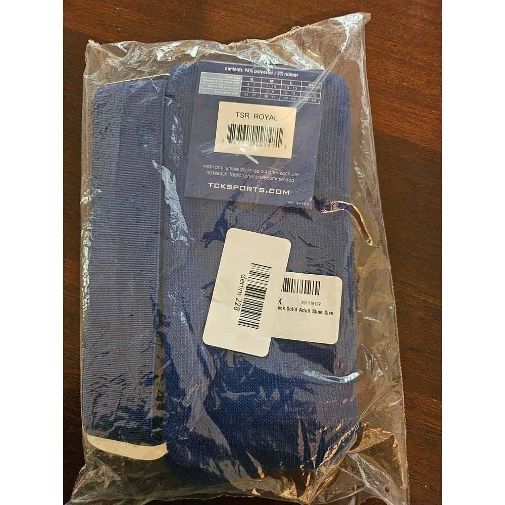 TCK Multisport Socks & Belt Set Unisex Medium Blue Football Soccer Baseball